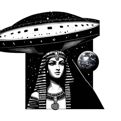 Cleopatra And Black Galaxy Add An Ufo By Extracting An Alce