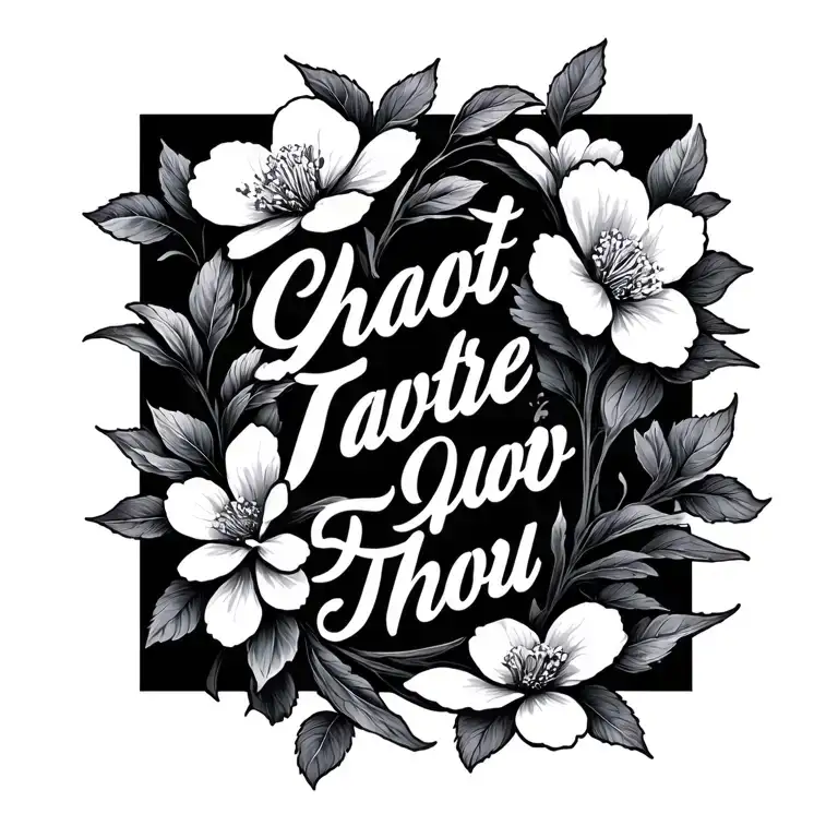 Quote With Cherry Blossoms Flowing