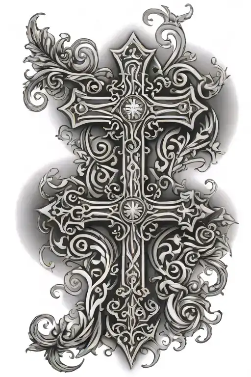 Cross With Names Mahkyah Kallian And Ayiannah