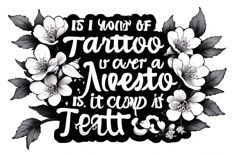 Quote With Cherry Blossoms Pedals Falling