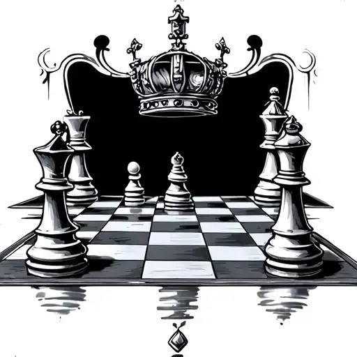 Queen Checkmate Chess Checkerboard
