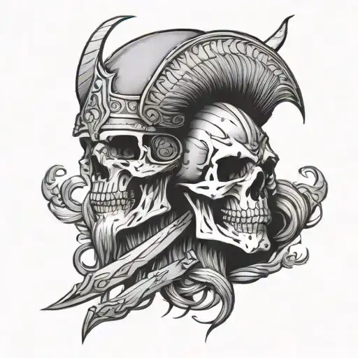 Skull And Viking