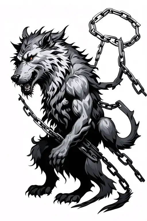Fenrir Norse Mythical - Breaking Chains