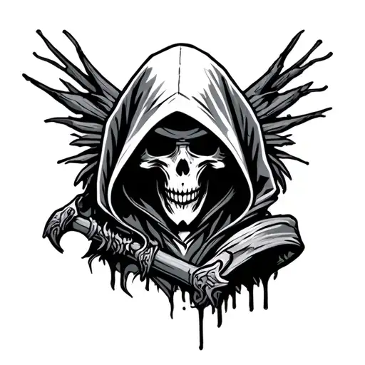 Hooded Reaper Silohuette