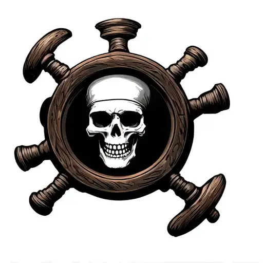 Pirates Of The Caribbean Skeleton Steering Helm
