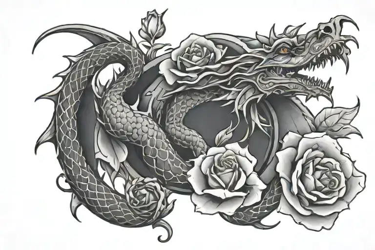 Dragon Rose Surrounded