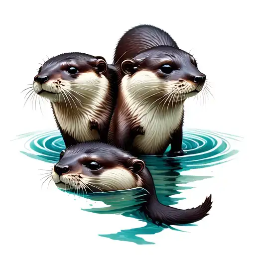 3 Otters