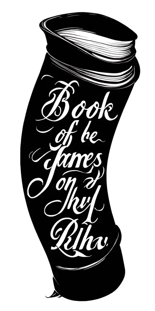 The Book Of James From The Bible In Cursive Writing