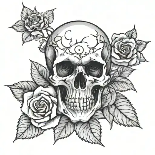 Skull And Roses