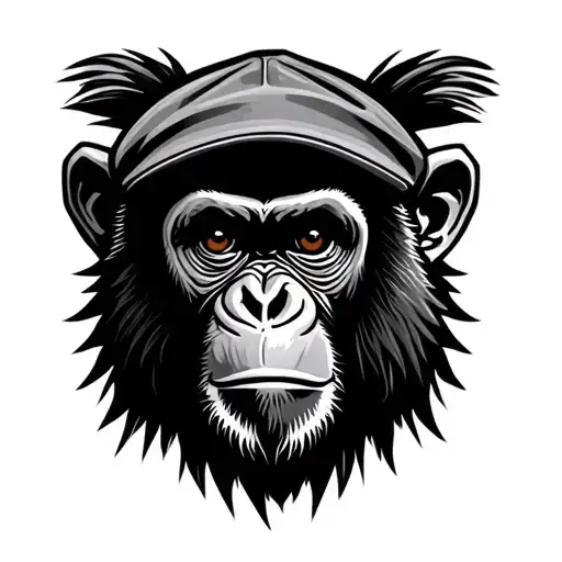Monkey With Flatcap