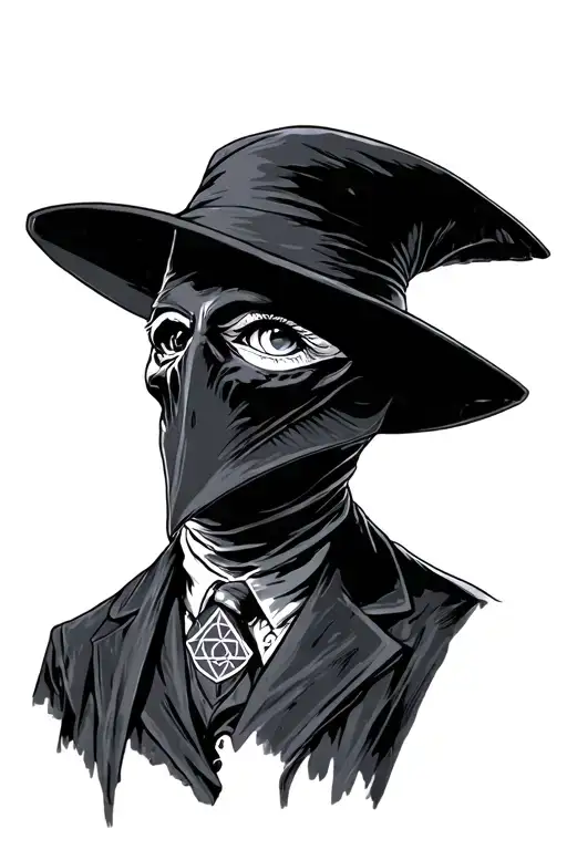 Plague Doctor With Illuminati Eye