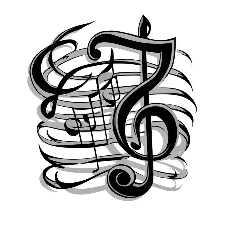 Sonu Name With Musical Note Intertwined