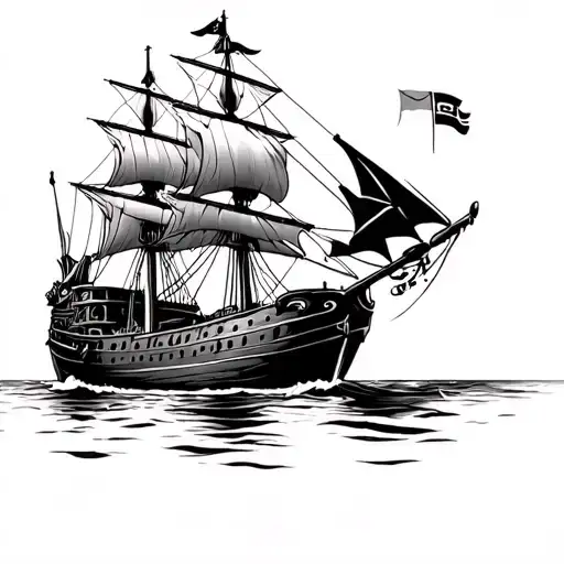 Portsmouth Fc Pirate Ship Sailing