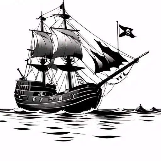 Portsmouth Fc Pirate Ship Sailing Boat