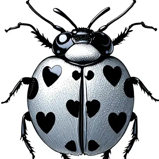 Lady Bug With Heart Spots
