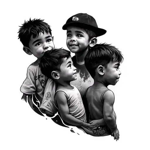Tattoo For My 3 Sons Theo Noah Cameron