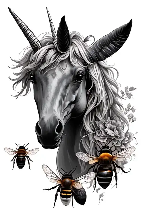Unicorn And Bees