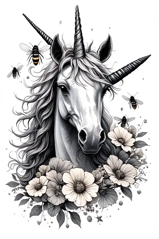Unicorn And Bees For My Children