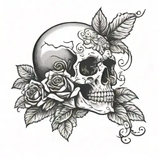 Skull And Roses