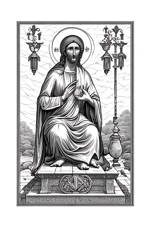 Greek Orthodox Icon Photini At The Well