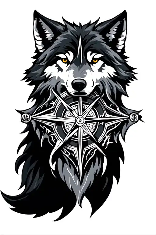 Wolf Compass Orion Star Pattern