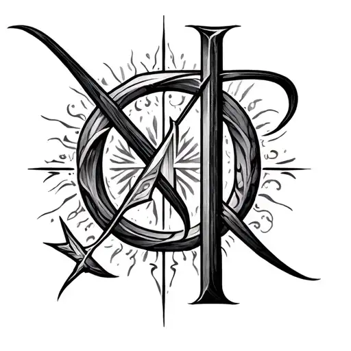 Symbols With Tristan's Letters Integrated Into The