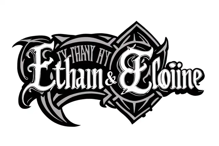 Firefighter Name Of My Children Ethan And Eloine Tribal