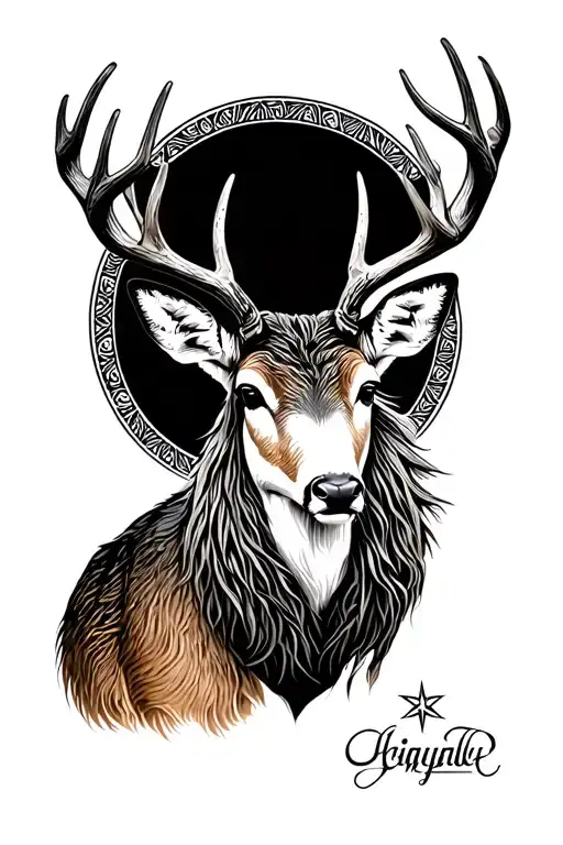 Whitetail Deer Orion Star Pattern Forming