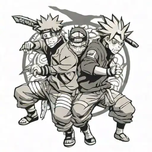 Sasake And Naruto Characters