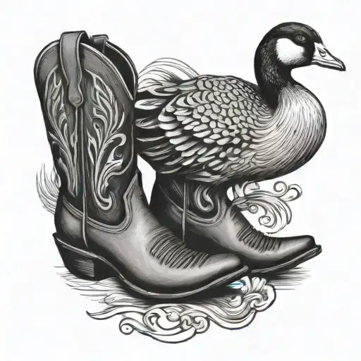 Goose In Cowboy Boots