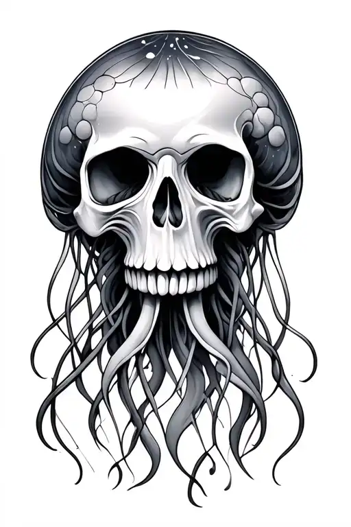 Jellyfish Skull Adorned