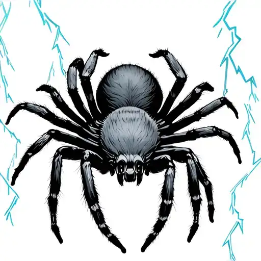 Tarantula And Lightning