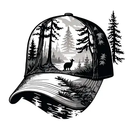 Woodland Scene Shoulder Cap
