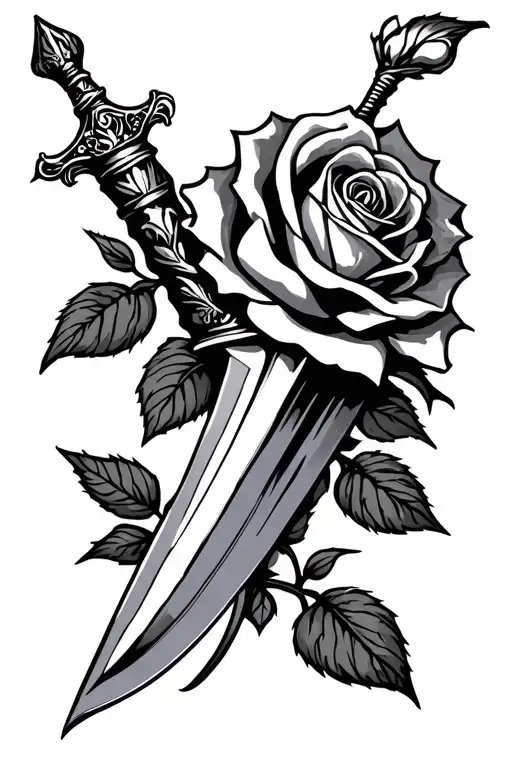 Dagger And Rose