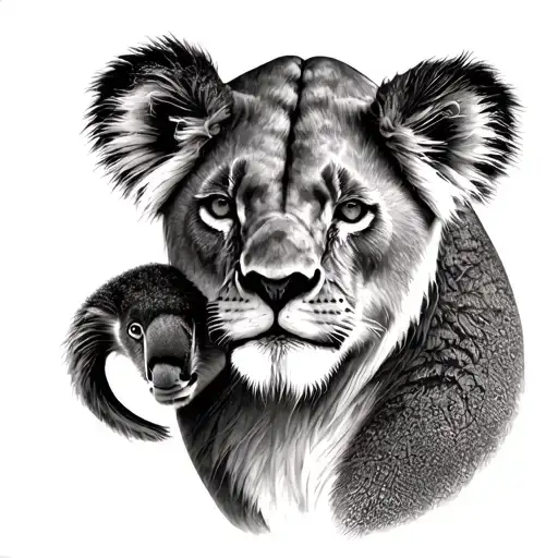 Lioness And Koala