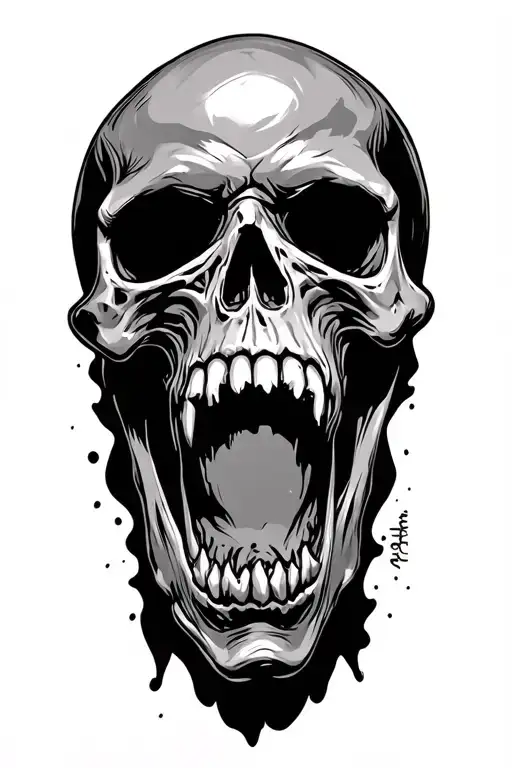 Raging Skull Screaming Skull