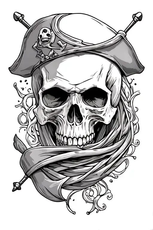 Reaper And Pirate Skull
