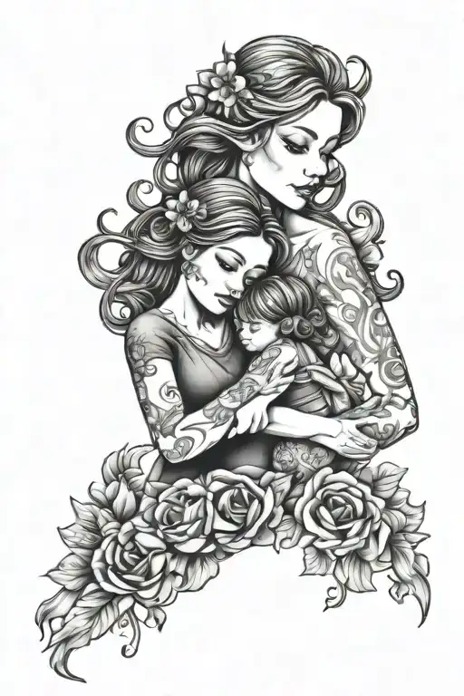 Matching Mom And Daughter