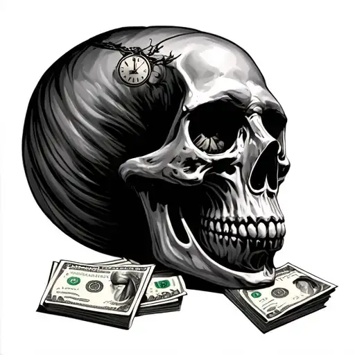 Skull Silence Loneliness Time And Money