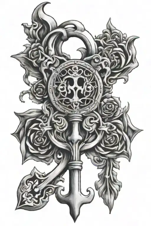 13 With Skeleton Key Intertwined