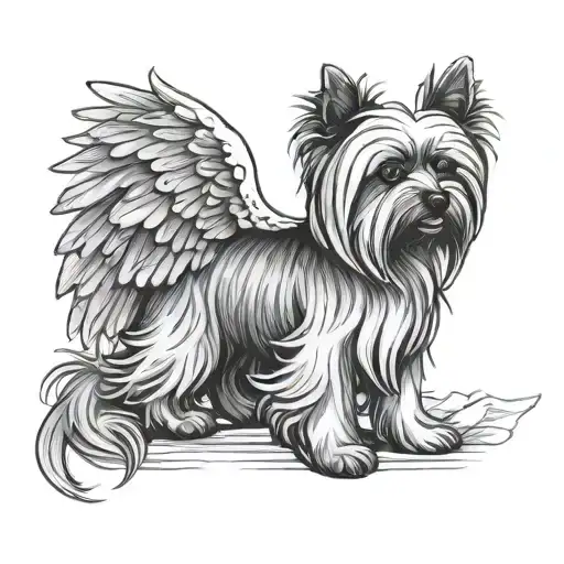 Yorkshire Terrier Angel Wings
