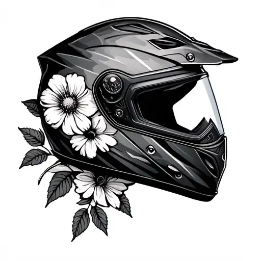Flower Motorcycle Helmet