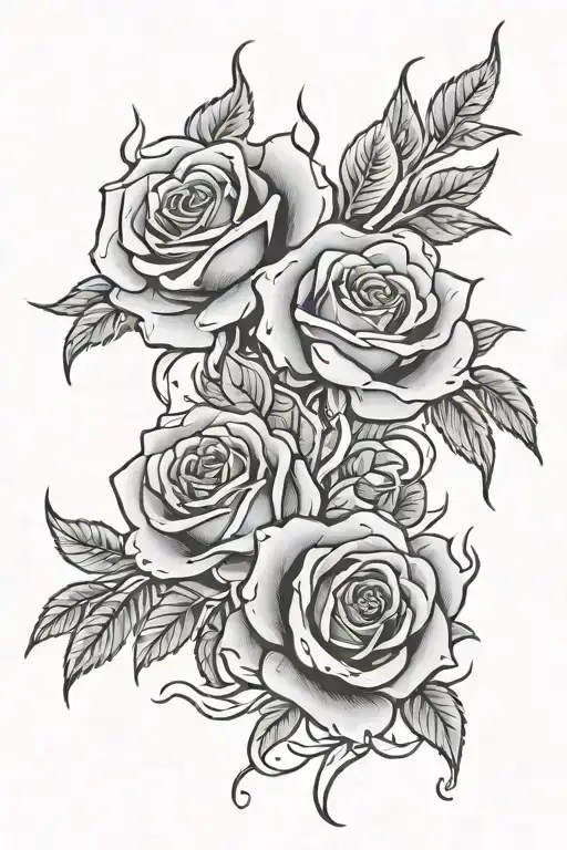 Flames And Roses