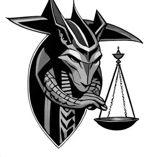 Anubis Holding A Scale