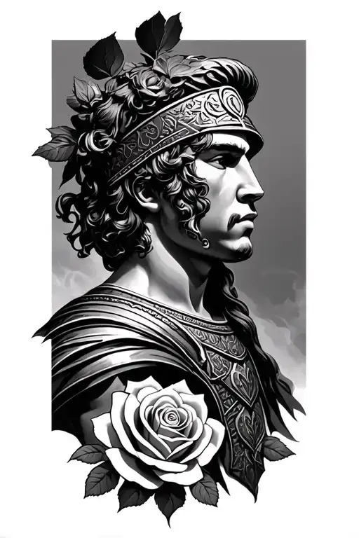 Rose And Roman Warrior