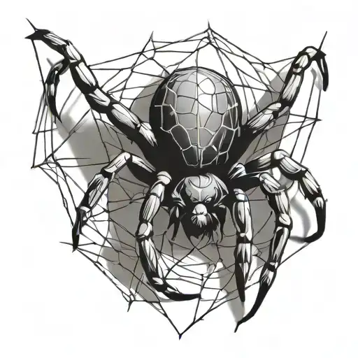Simplistic Spider With A 21 On It