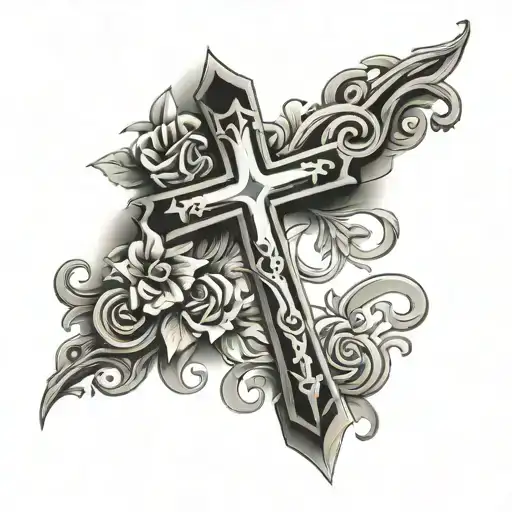 Cross Srounded By Prayers