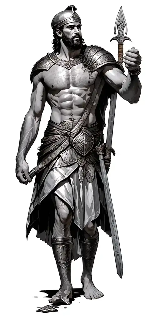 Roman Warrior Battling Myself And Walking Away Injured But Victorious