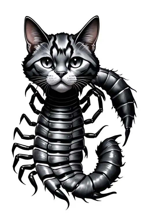 Namakubi Head Centipede Cat
