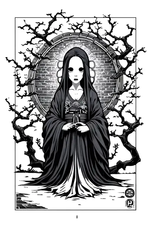 A Brick-onna Yoak Japanese Ghost
